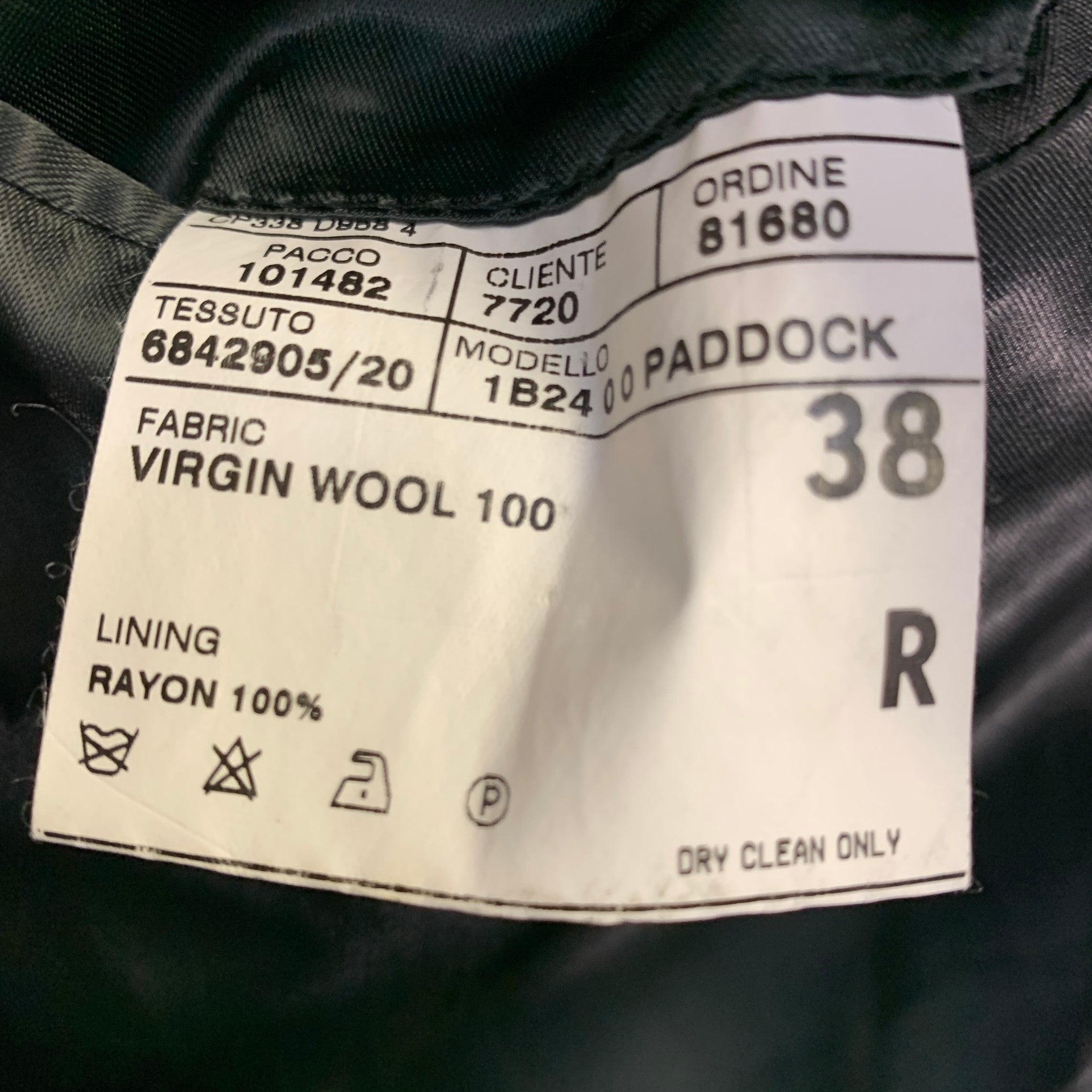RALPH LAUREN Taille 38 Laine velours noir bordé de boutons cachés à revers échancré Coates en vente 3