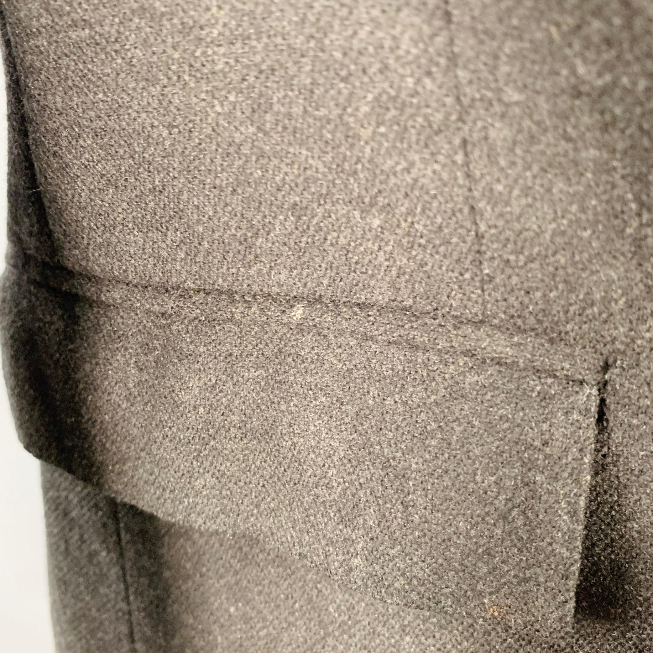 RALPH LAUREN Taille 38 Regular Grey Black Woven Wool Notch Lapel Sport Coat en vente 2