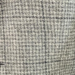 RALPH LAUREN Size 38 Regular Grey Light Grey Plaid Cashmere Sport Coat