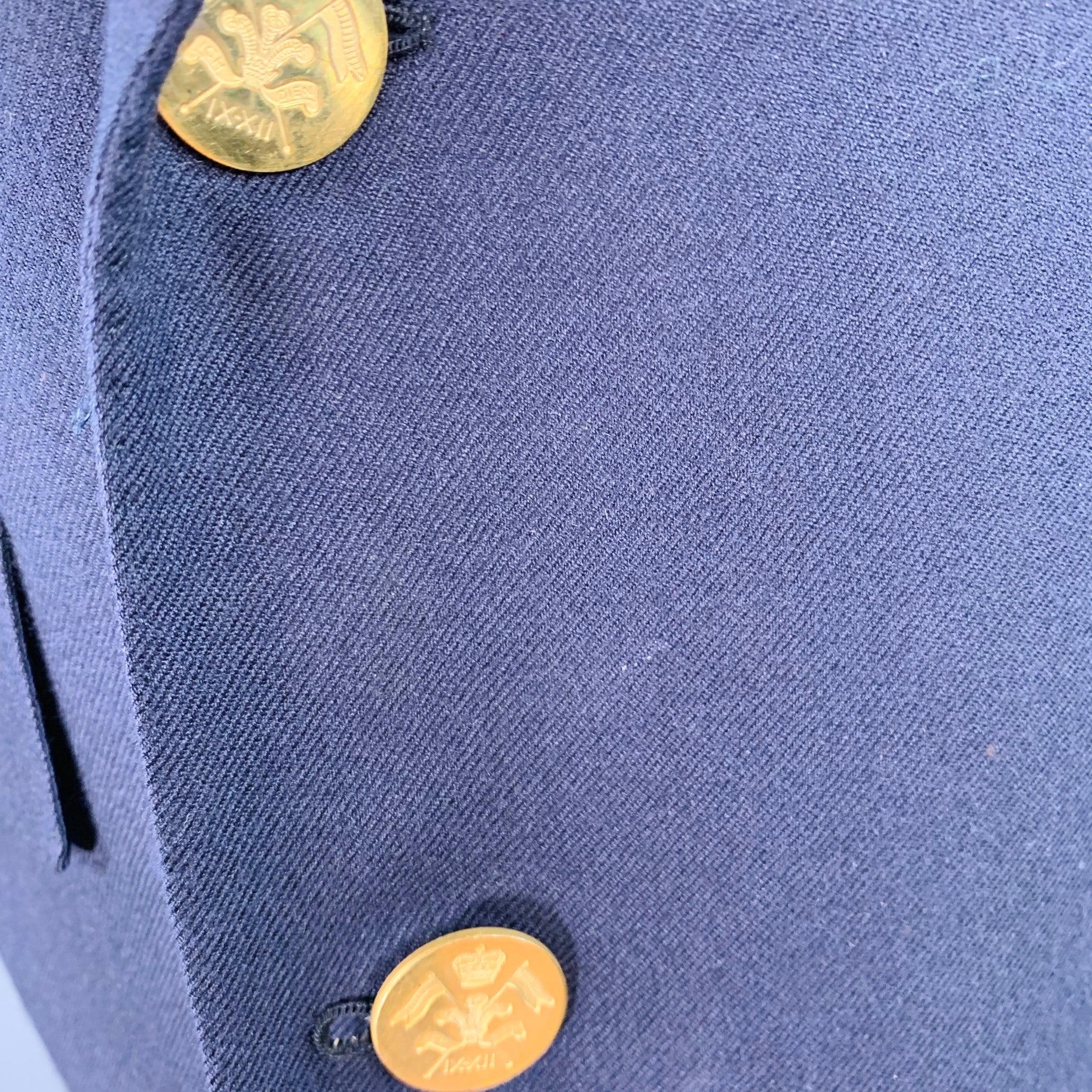 RALPH LAUREN Size 38 Regular Navy Cashmere Double Breasted Sport Coat For Sale 6