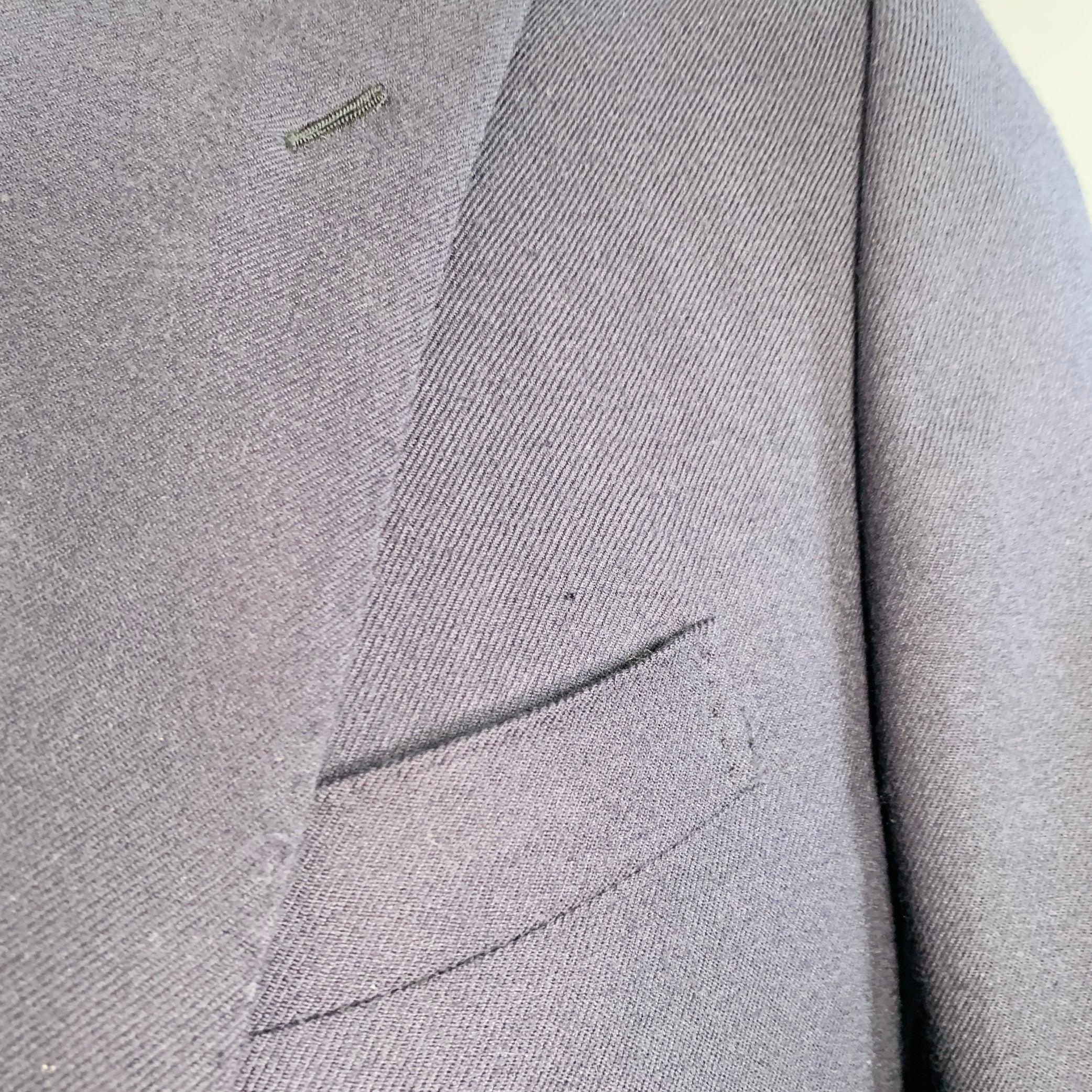 RALPH LAUREN Size 38 Regular Navy Cashmere Double Breasted Sport Coat For Sale 7
