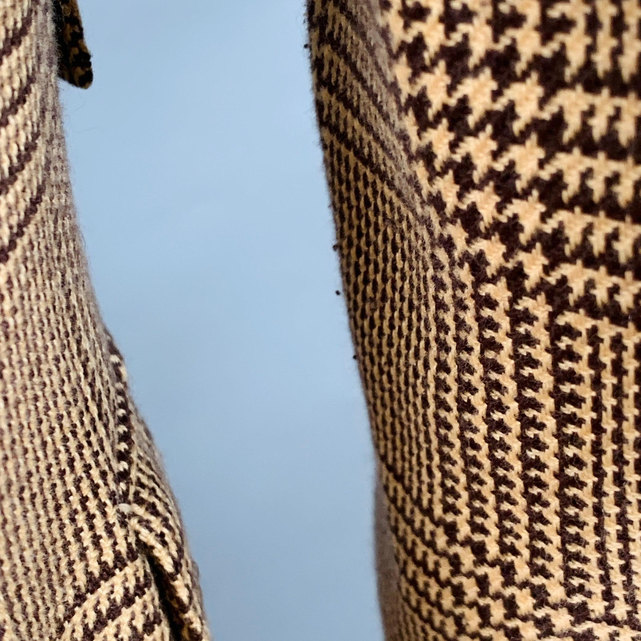 Ralph Lauren Taille 38 Regular Tan Brown Glenplaid Cotton Cashmere Sport Coat en vente 3