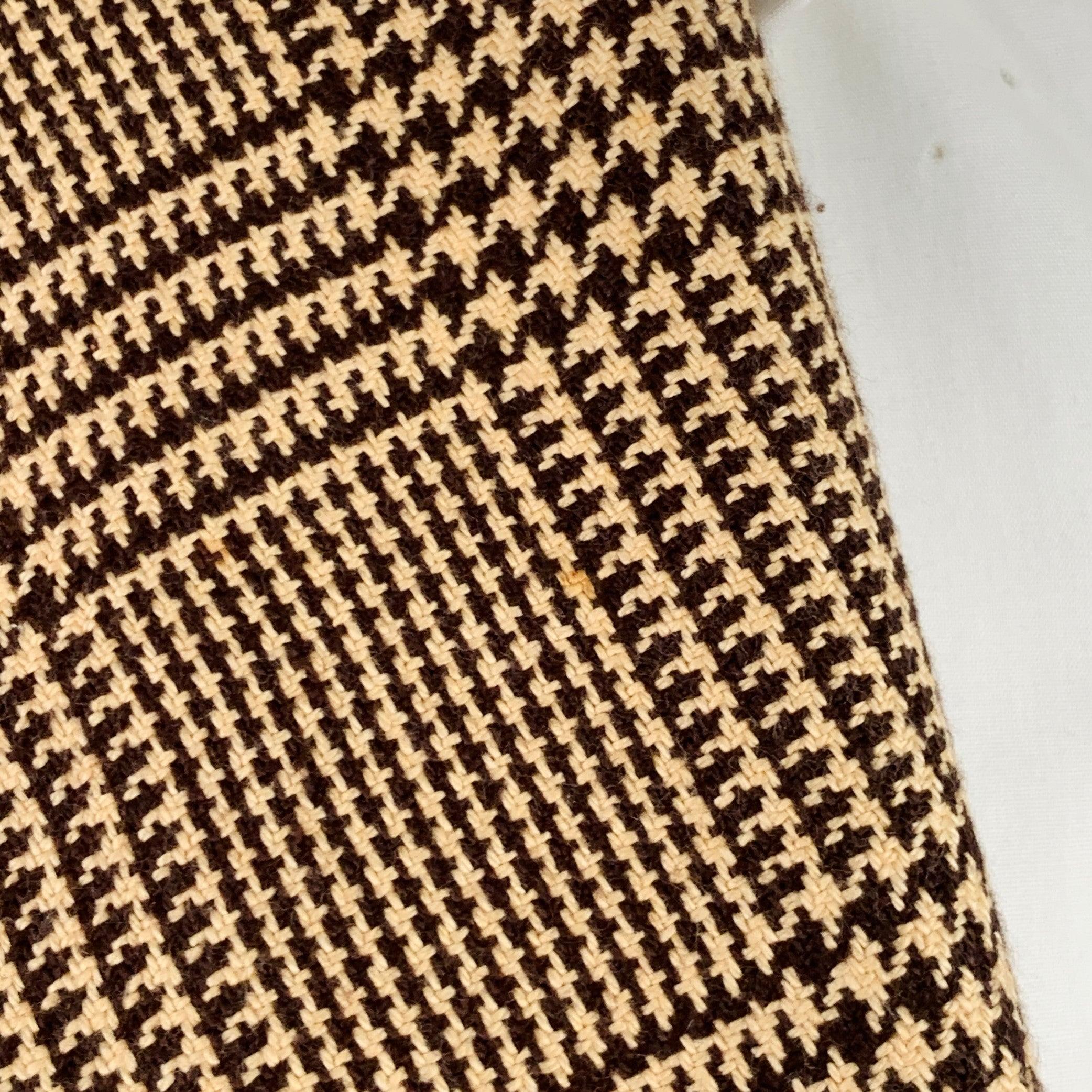 Ralph Lauren Taille 38 Regular Tan Brown Glenplaid Cotton Cashmere Sport Coat en vente 4
