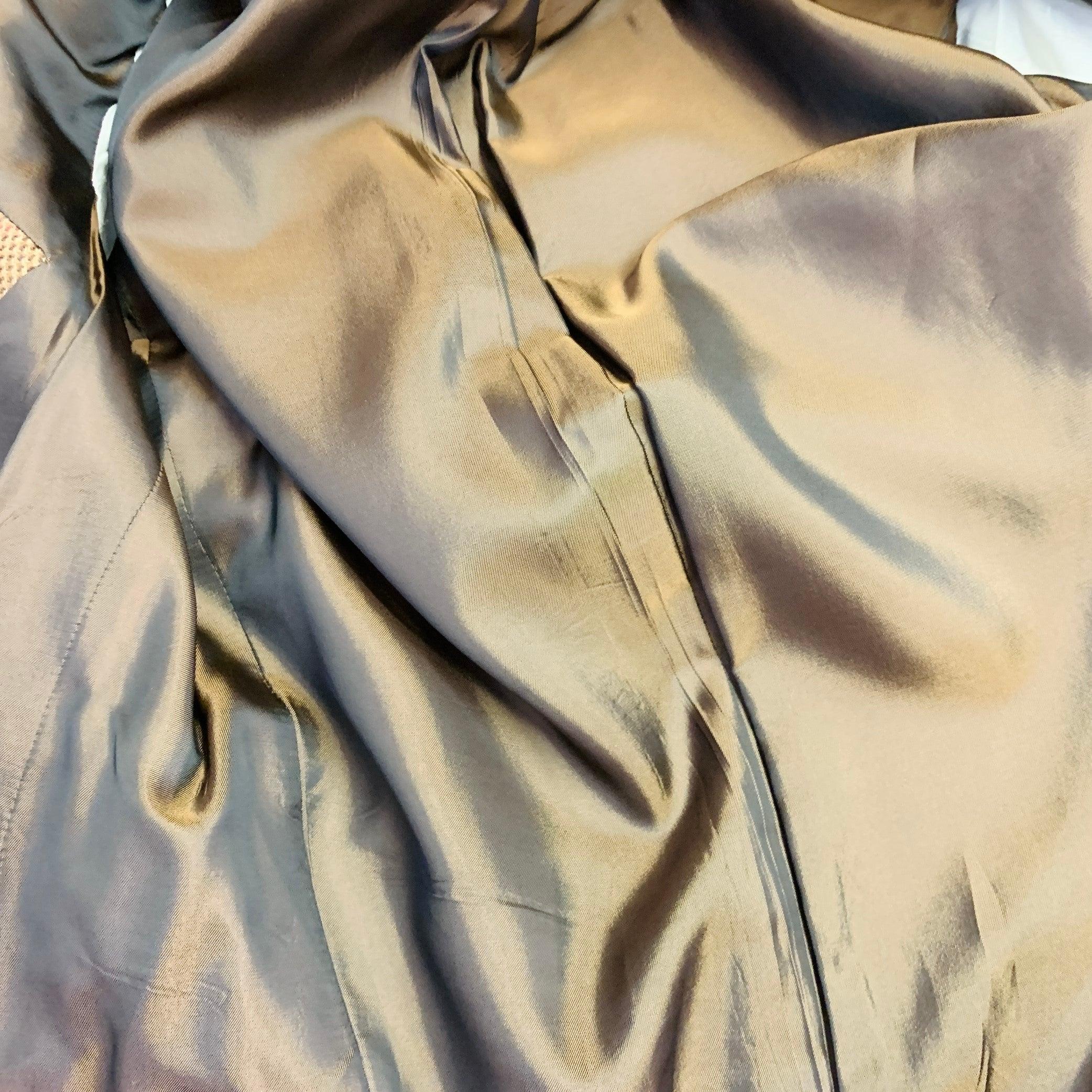 RALPH LAUREN Size 38 Regular Tan Brown Houndstooth Cashmere Peak Lapel Double Breasted Sport Coat For Sale 3