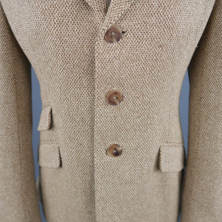 Lauren Ralph Lauren Women's Green Tweed Equestrian Horse Button Blazer Jacket Wool 10 main image 0
