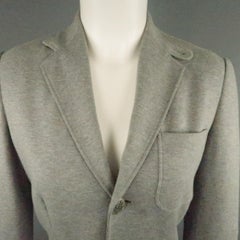 RALPH LAUREN Size 4 Heather Grey Jersey Equestrian Blazer