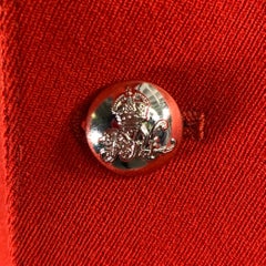 RALPH LAUREN Size 44 Red Wool Notch Lapel Sport Coat