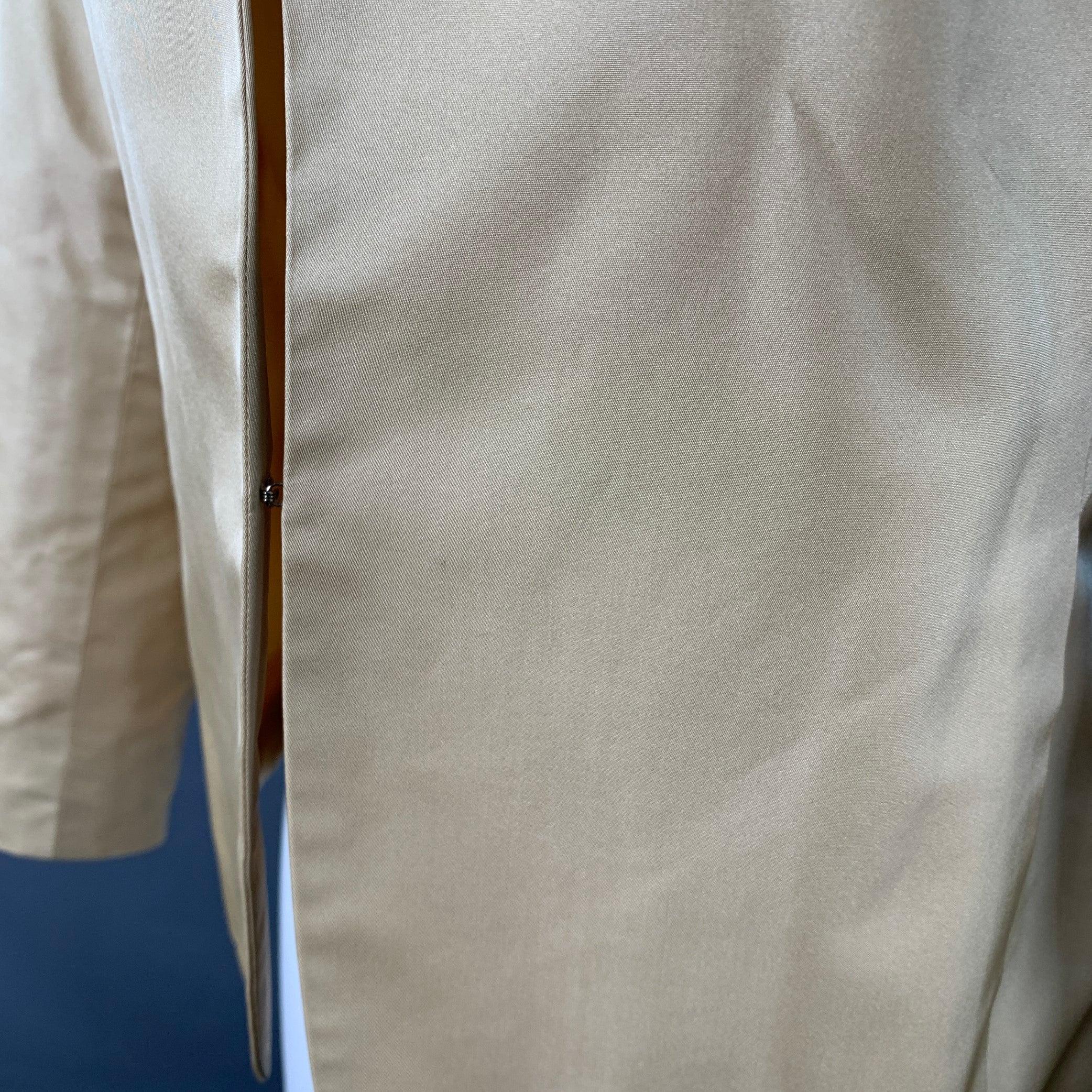 RALPH LAUREN Size 6 Beige Acetate Silk Notch Lapel Jacket Blazer en venta 2