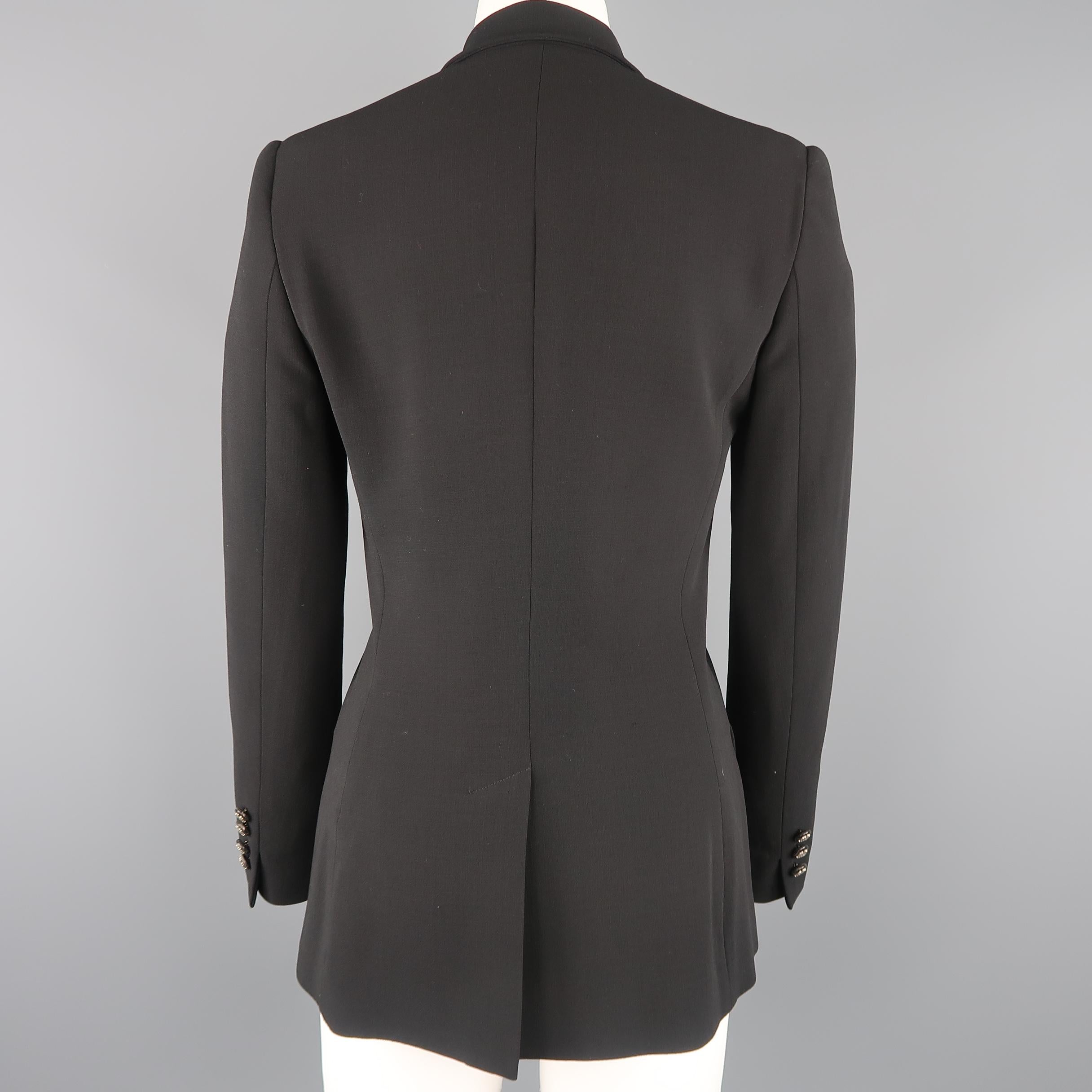 Women's RALPH LAUREN Size 6 Black Equestrian Sport Coat Jacket
