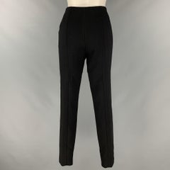RALPH LAUREN Size 6 Black Wool Fitted Dress Pants