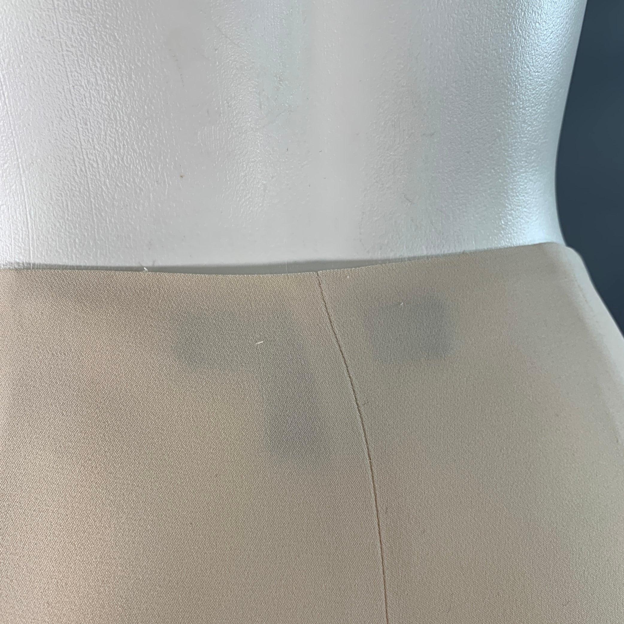 RALPH LAUREN Size 6 Cream Silk Wide Leg Dress Pants In Good Condition For Sale In San Francisco, CA