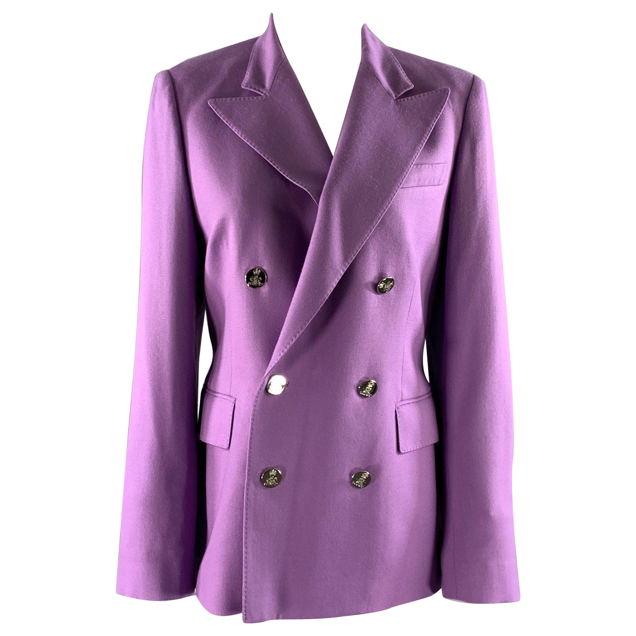 RALPH LAUREN Size 6 Purple Lavender Wool Blend Jacket