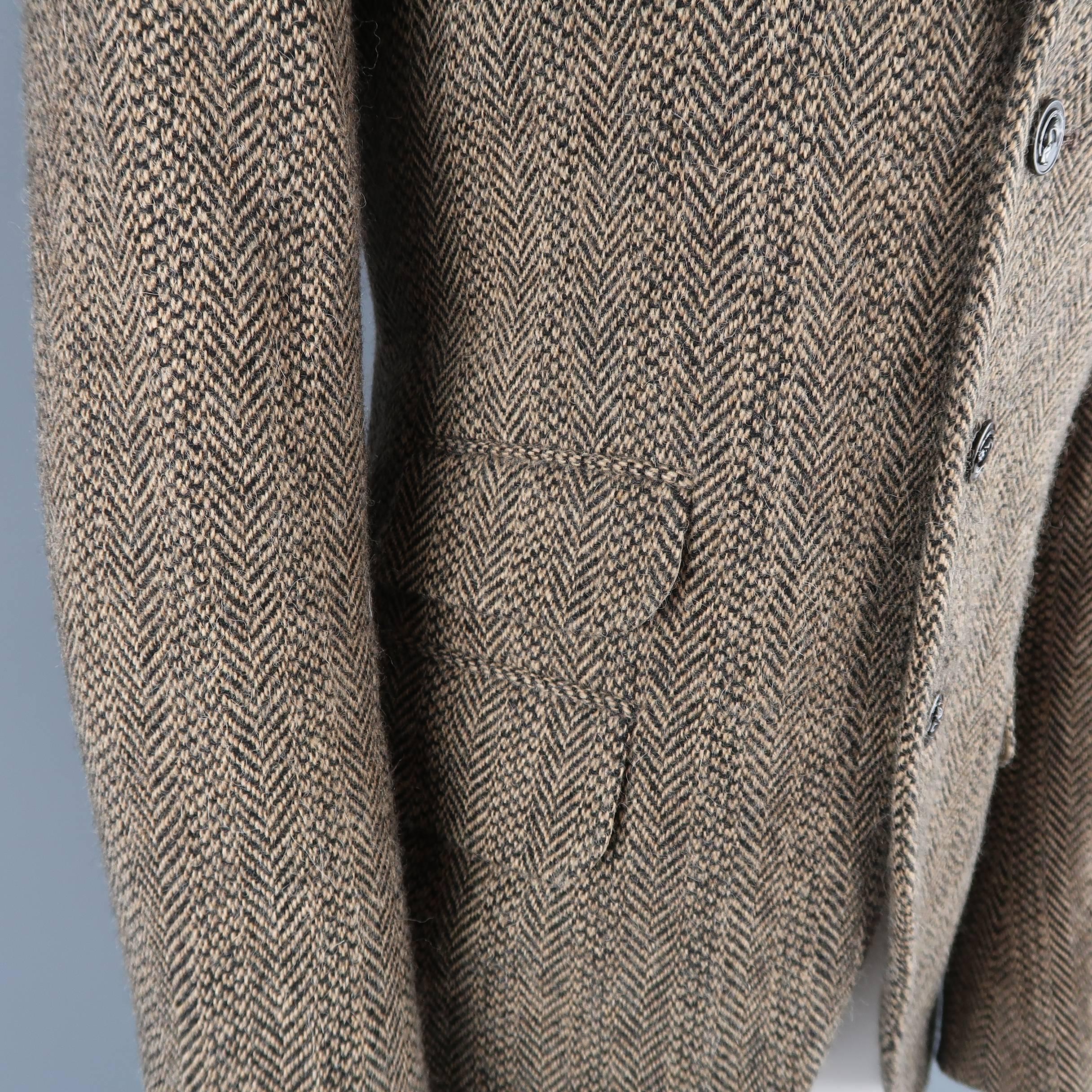 Ralph Lauren Polo Taupe Herringbone Wool Notch Lapel Blazer at 1stDibs ...
