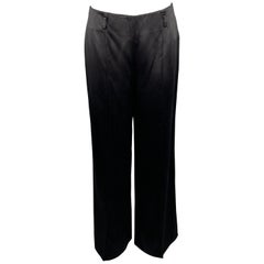 RALPH LAUREN Size 8 Black Silk Dress Pants