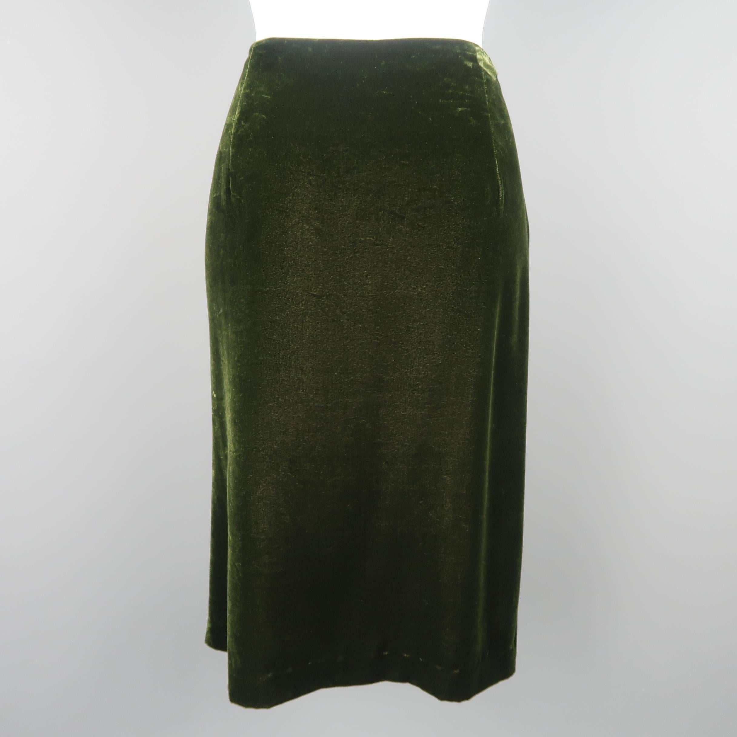 dark green skirt