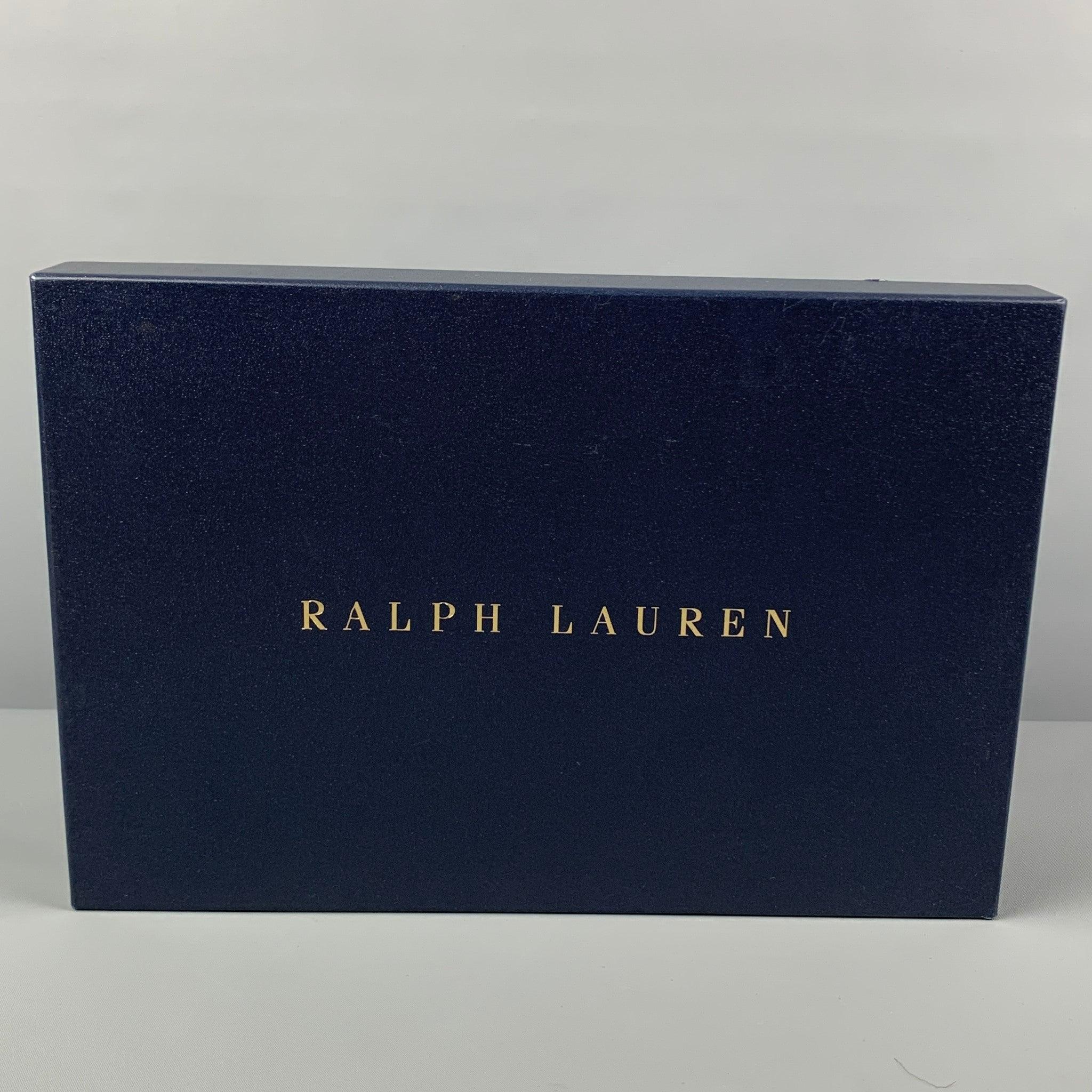 RALPH LAUREN Size 9.5 Black Leather Patent Leather Stiletto Celia Pumps For Sale 5