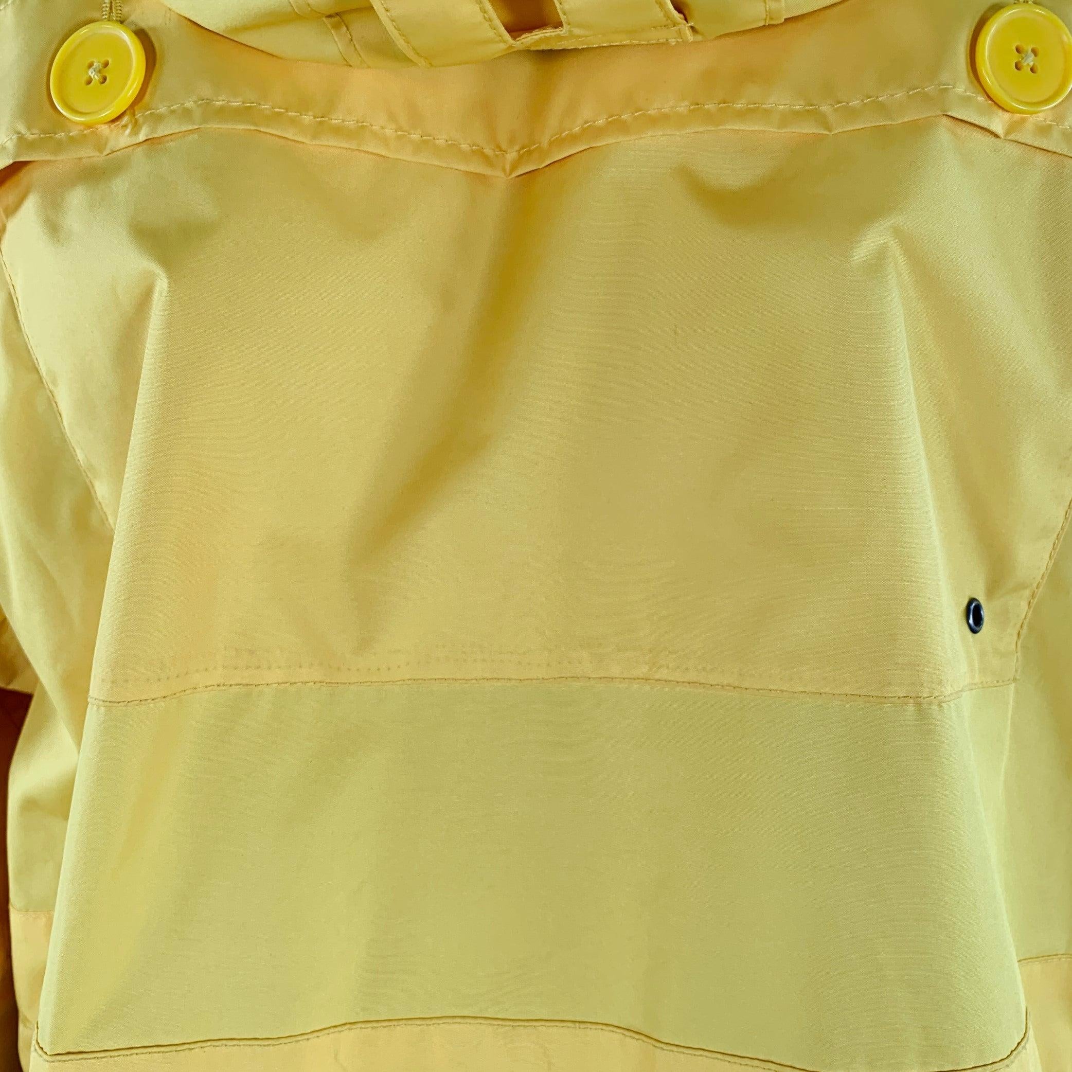 RALPH LAUREN Size L Yellow Polyester Hooded Utility Jacket For Sale 1