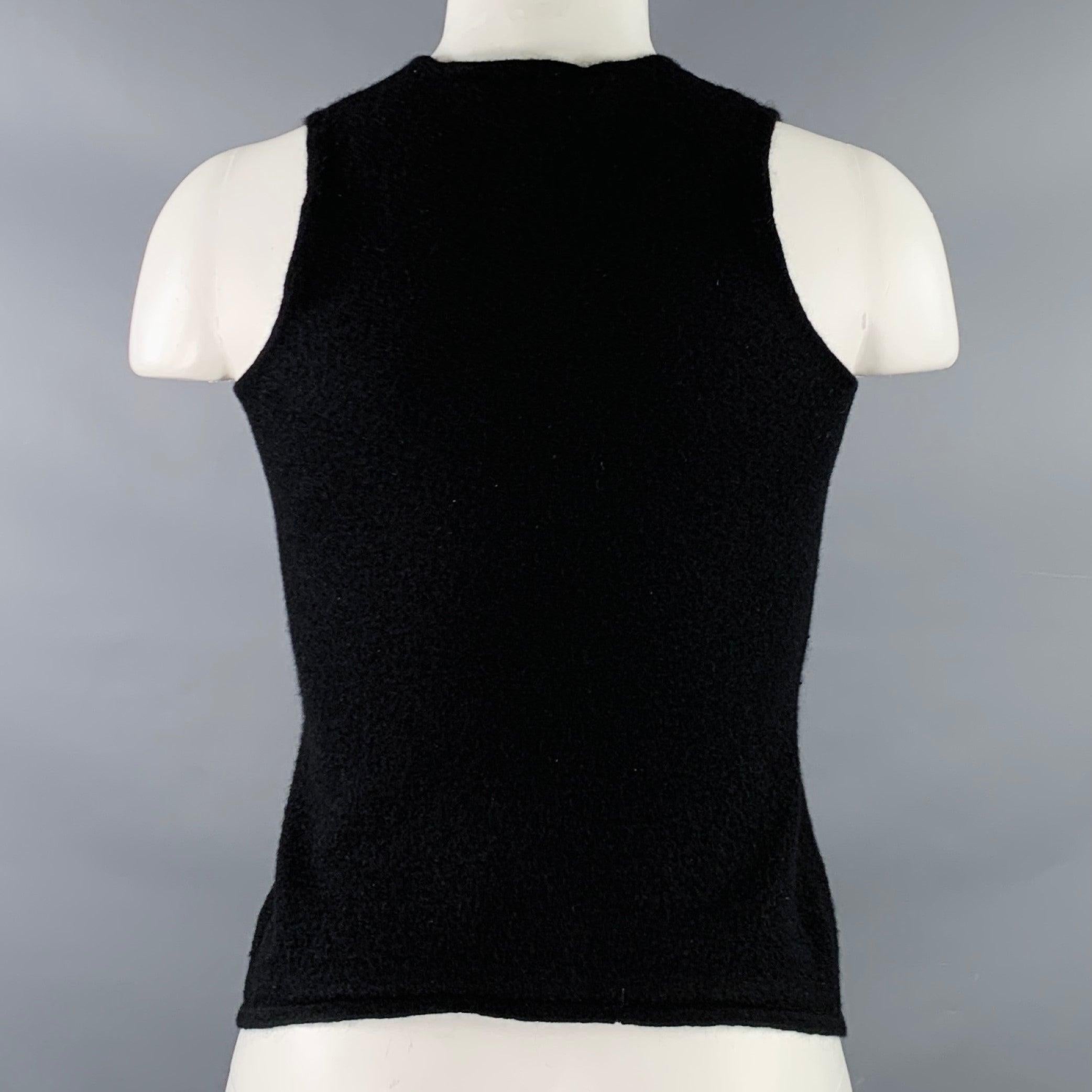 RALPH LAUREN Size M Black Cashmere Sleeveless Casual Top In Good Condition In San Francisco, CA