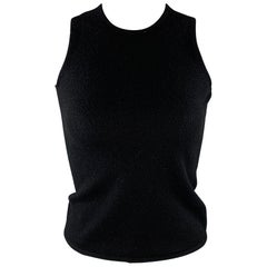 RALPH LAUREN Size M Black Cashmere Sleeveless Casual Top