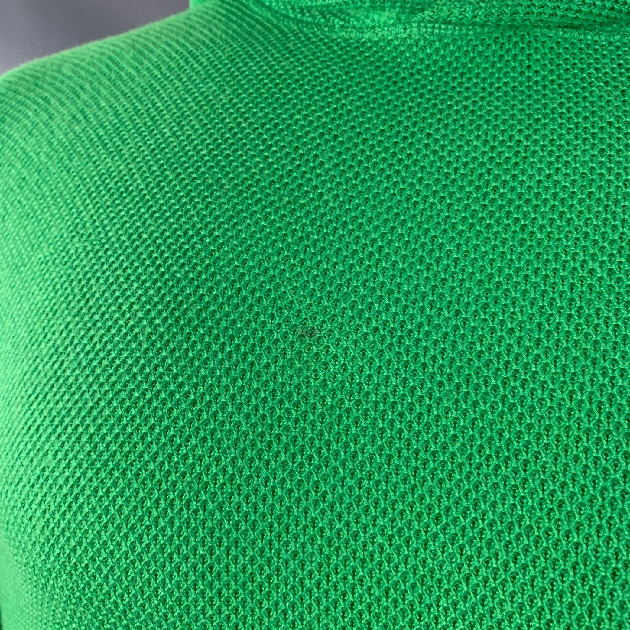 RALPH LAUREN Size M Green Waffle Knit Cashmere Silk Hoodie Sweater Pour hommes en vente