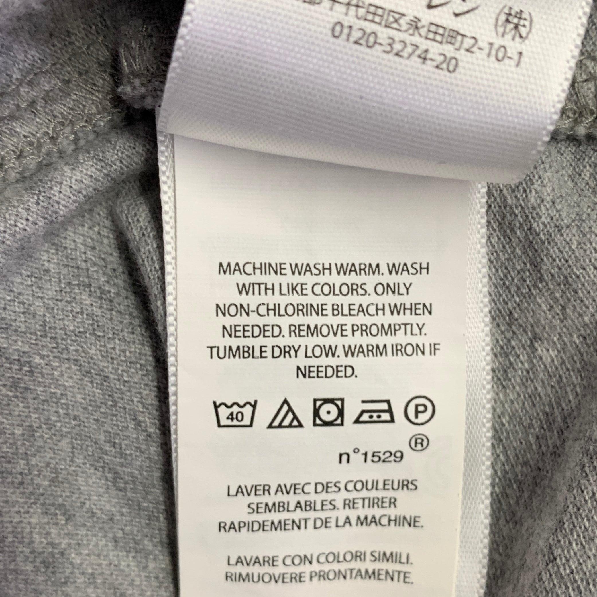 RALPH LAUREN Size M Grey Knit Cotton Button Down Long Sleeve Shirt For Sale 2