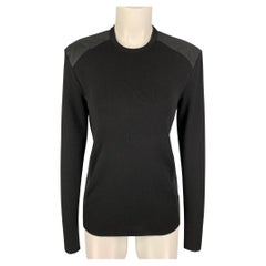 RALPH LAUREN Size S Black Wool Blend Crew-Neck Pullover
