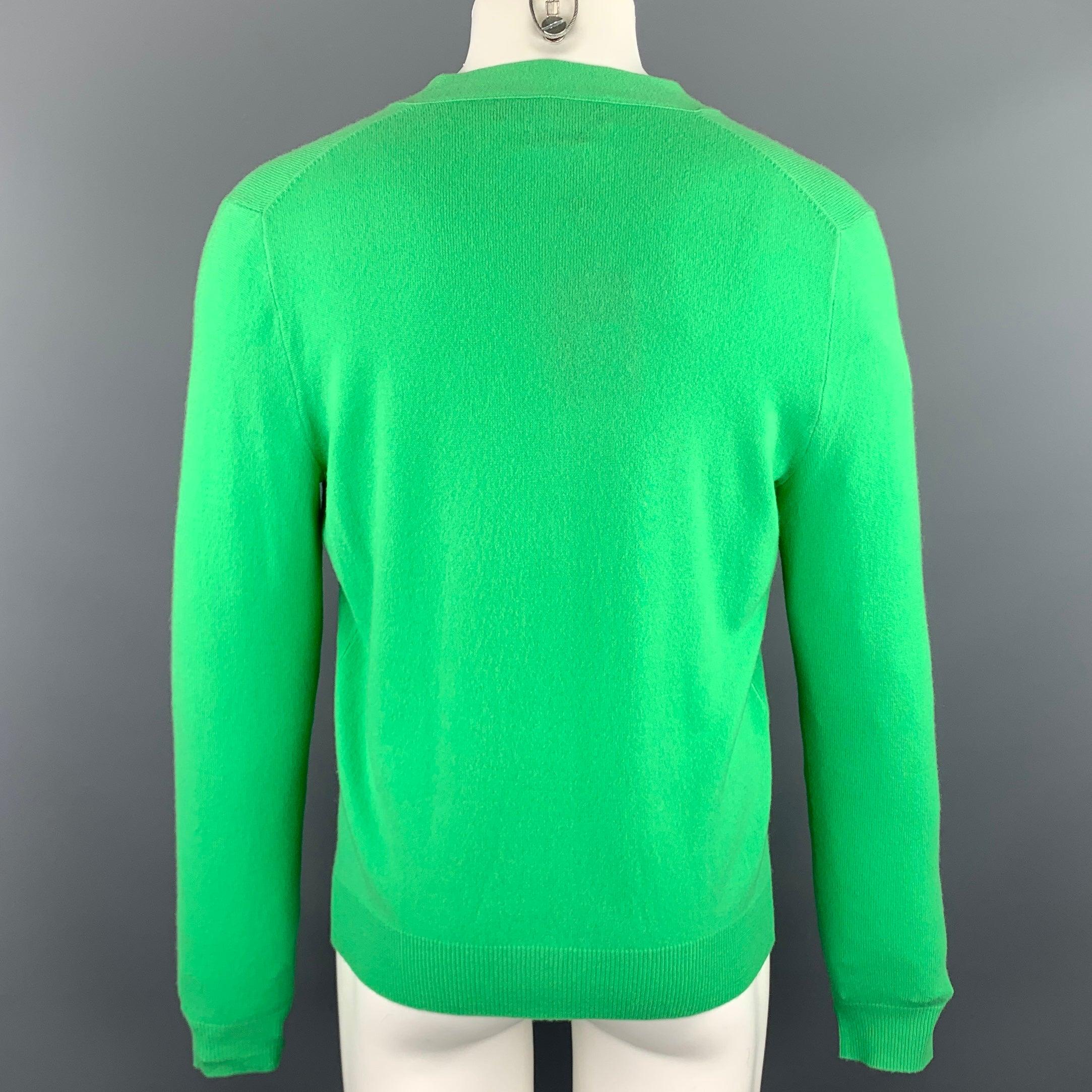 Men's RALPH LAUREN Size S Green Cashmere Buttoned Cardigan