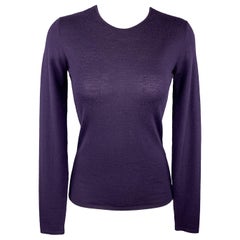 RALPH LAUREN Size S Purple Cashmere Crewneck Pullover