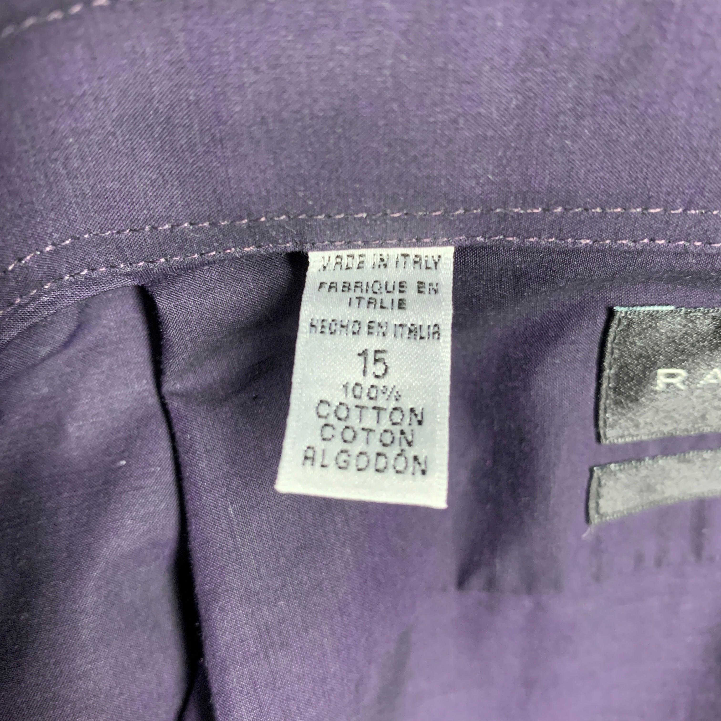 RALPH LAUREN Size S Purple Cotton Button Up Long Sleeve Shirt For Sale 2
