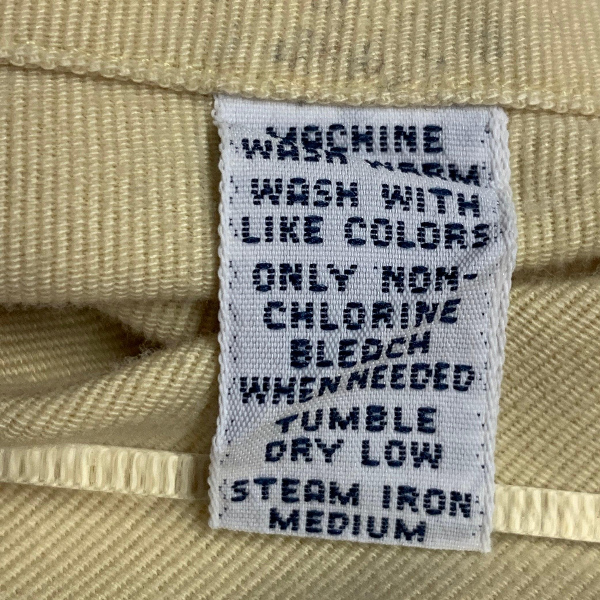 RALPH LAUREN Size XL Yellow Cotton Button Down Long Sleeve Shirt For Sale 5