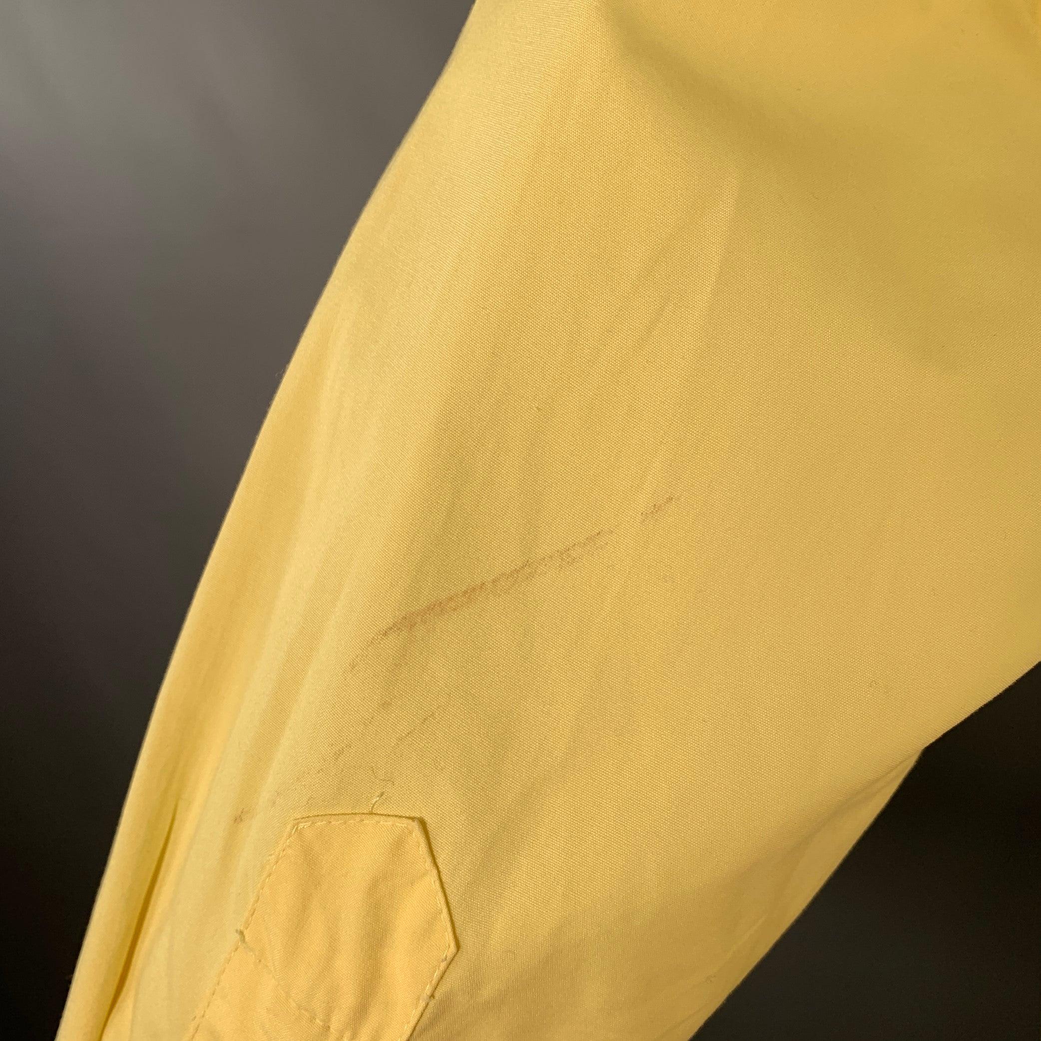 RALPH LAUREN Größe XL Gelbes langärmeliges Baumwollhemd mit Knopfleiste und langen Ärmeln im Angebot 1