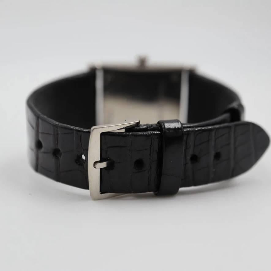 Slim Classique Diamant-Uhr von Ralph Lauren aus 18 Karat Weißgold mit Armband im Zustand „Hervorragend“ im Angebot in Carmel-by-the-Sea, CA