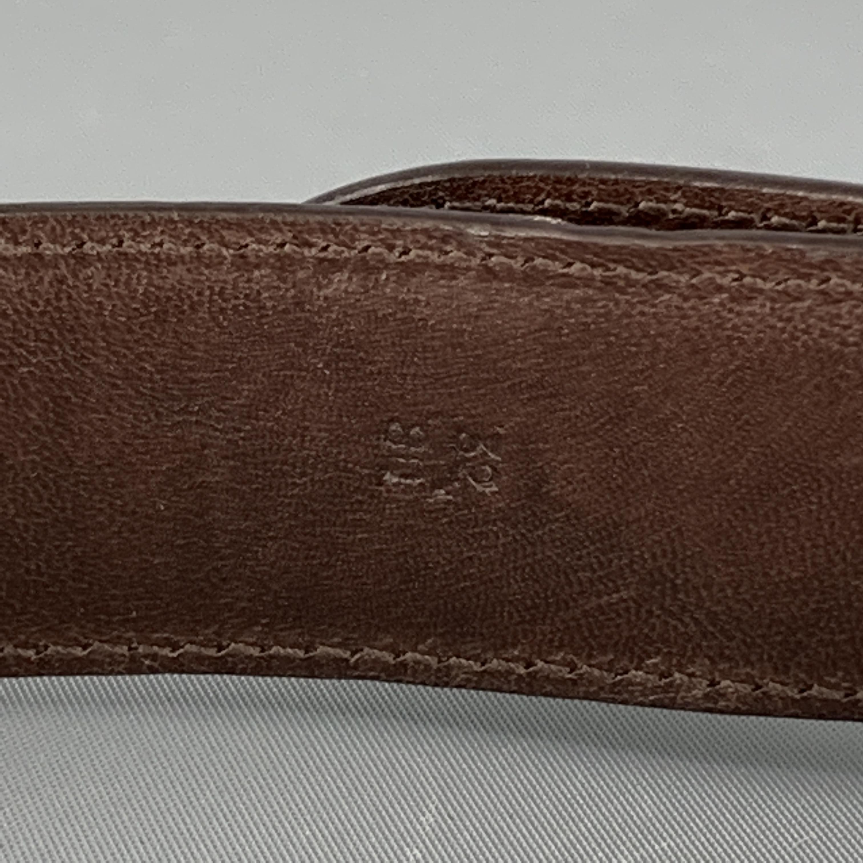 RALPH LAUREN Solid Size 32 Brown Leather Belt 2