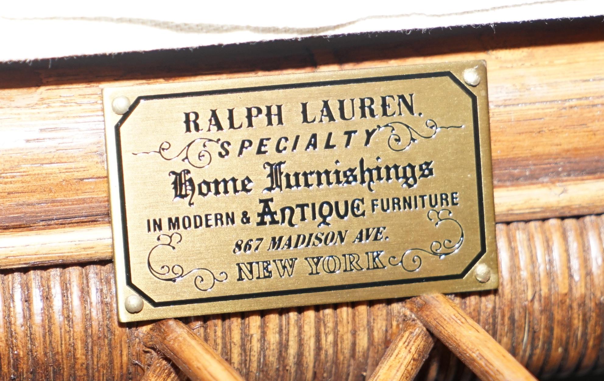 Ralph Lauren Speciality 867 Madison Ave New York Stamped Armchair 9
