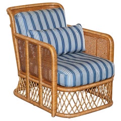 Vintage Ralph Lauren Speciality 867 Madison Ave Nyc Bergere Wicker Armchair