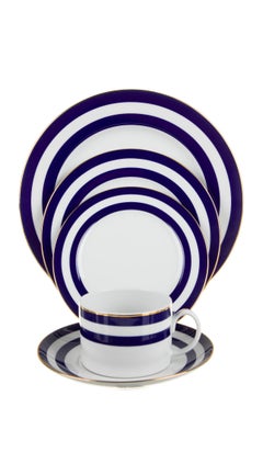 Ralph Lauren Spectator Cadet Blue Dinnerware ~ 4 place settings