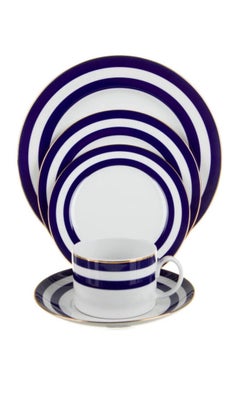 Ralph Lauren Spectator Cadet Blue Dinnerware ~ 4 settings