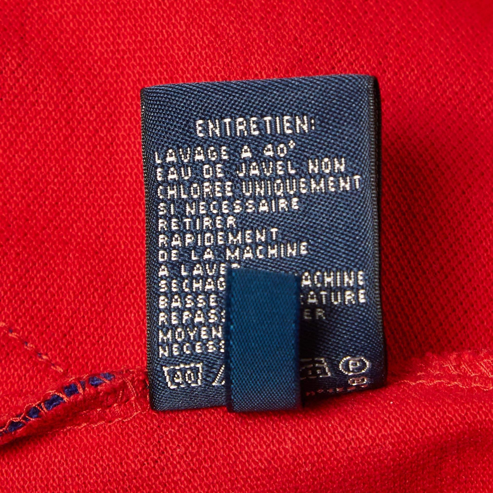 Ralph Lauren Sports - Mini robe T-shirt rouge piqué en coton S Pour femmes en vente