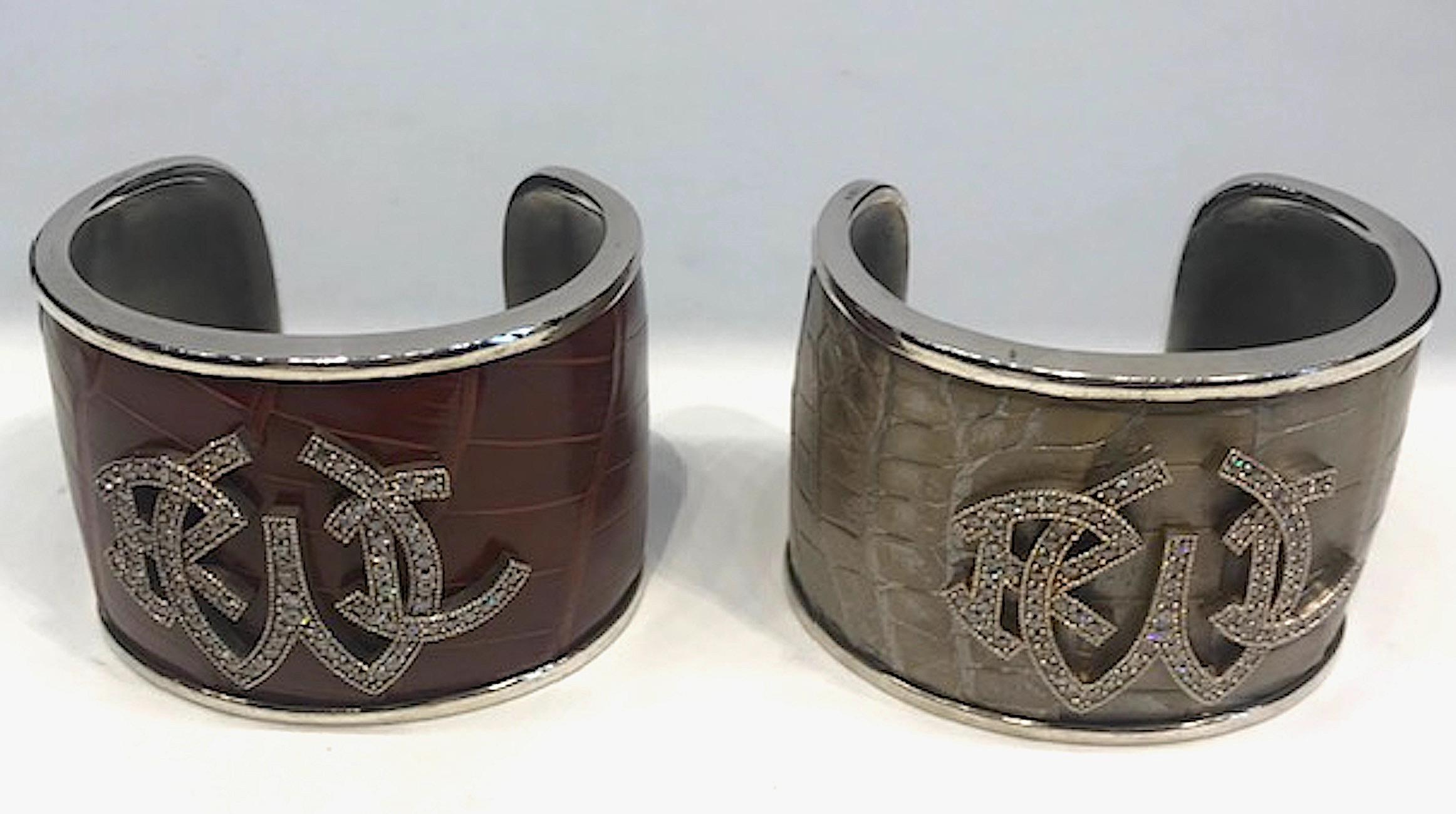 Ralph Lauren Sterling & Leather Cuff Bracelet 2