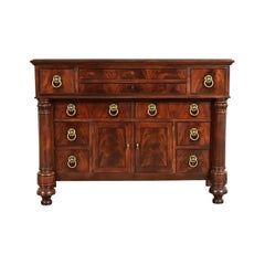 Ralph Lauren Style American Empire Mahogany Master Chest of Drawers by Henredon