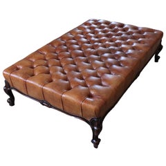 Ralph Lauren Style Button Tufted Bench