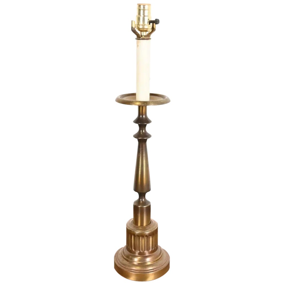 Lampe de table chandelier en laiton style Ralph Lauren Mid-Century Hollywood Regency