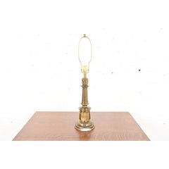Ralph Lauren Style Mid-Century Hollywood Regency Large Brass Table Lamp