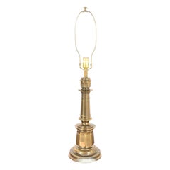 Ralph Lauren Style Mid-Century Hollywood Regency Große Messing Tischlampe