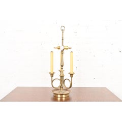 Lámpara de sobremesa Bouillotte de latón estilo Regencia Ralph Lauren