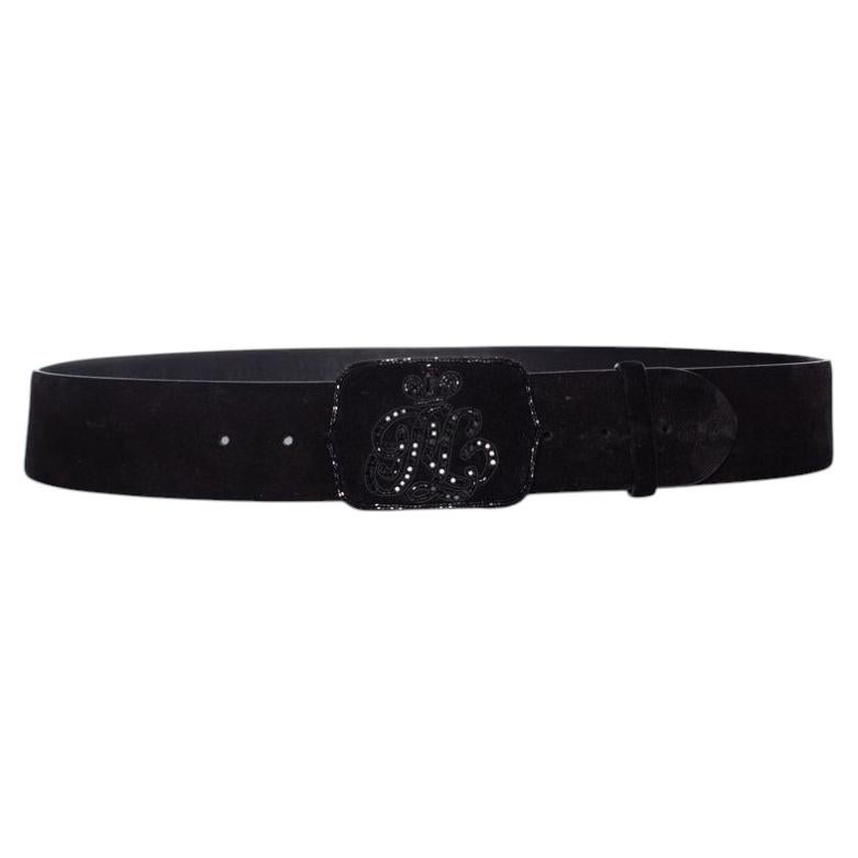 Ralph Lauren, suede buckle belt For Sale