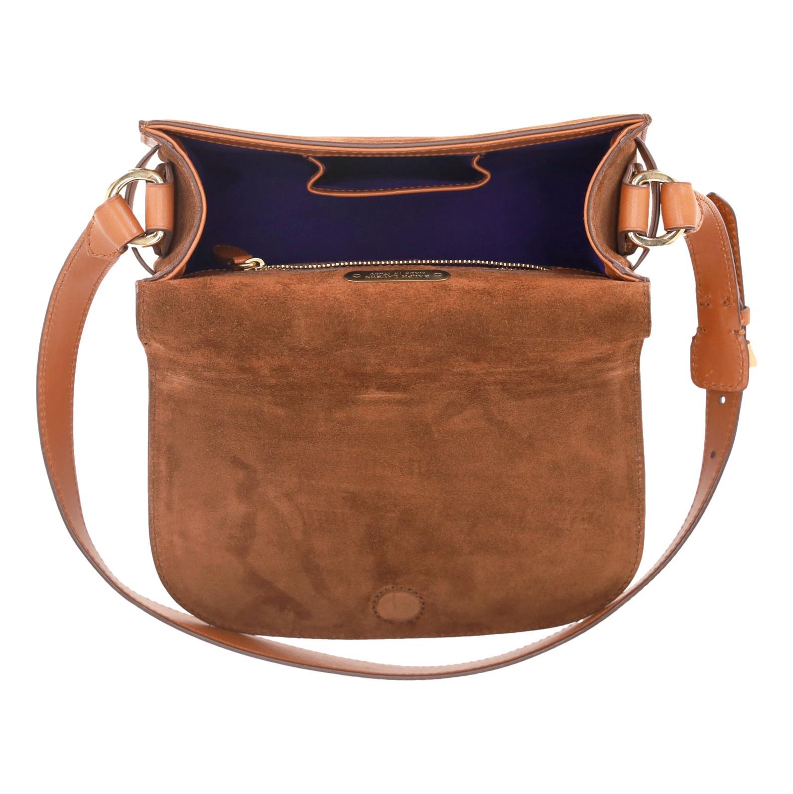 Sacoche en daim Stirrup de Ralph Lauren en vente 2