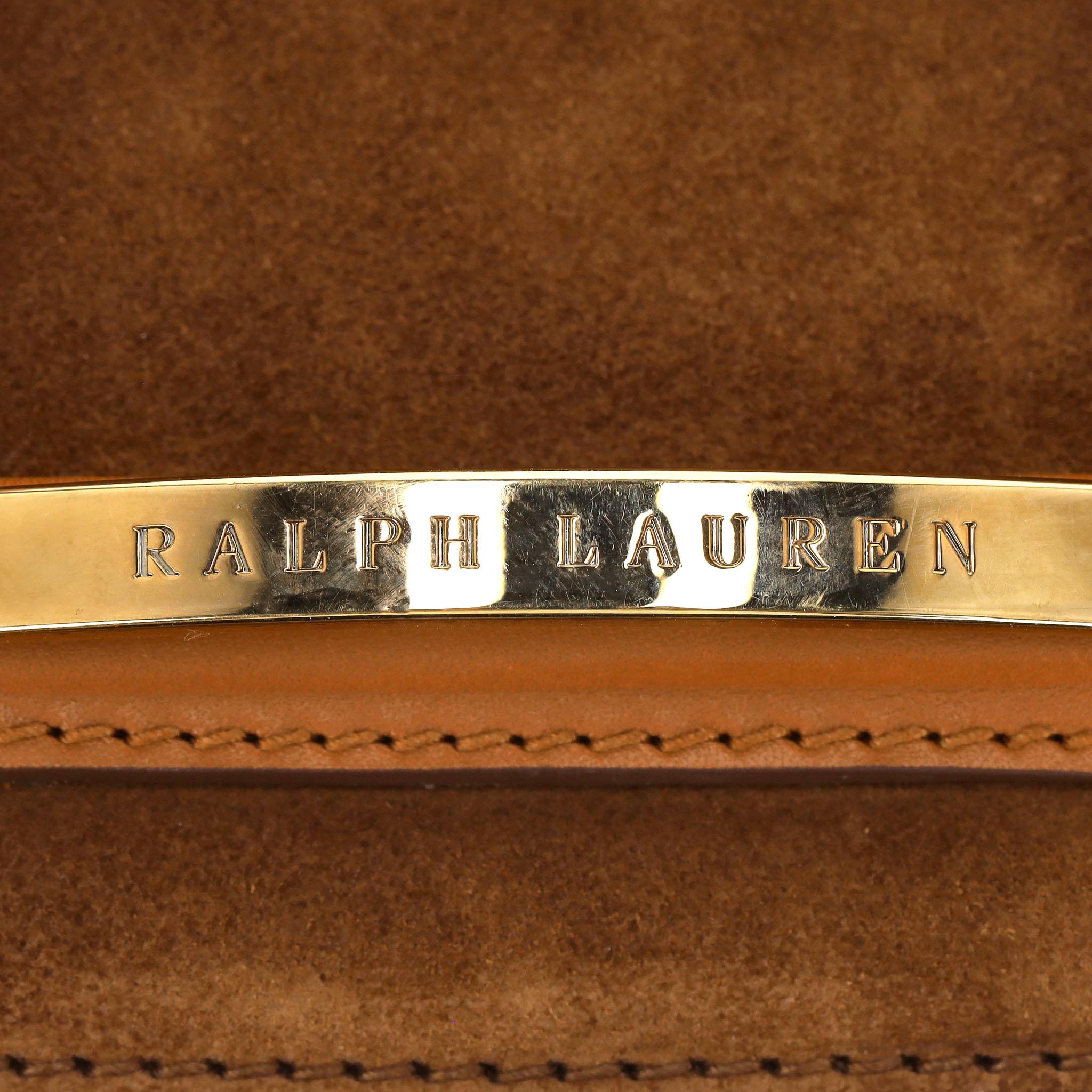Sacoche en daim Stirrup de Ralph Lauren en vente 3