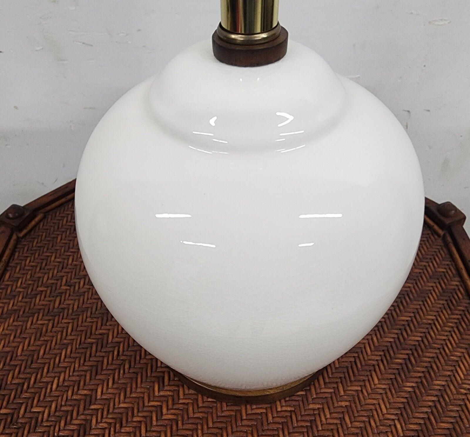 For FULL item description click on CONTINUE READING at the bottom of this page.

Offering One Of Our Recent Palm Beach Estate Fine Lighting Acquisitions Of A
Ralph Lauren Ceramic Table Lamp in Eggshell White with Crackle Finish

We also have another