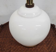 Ralph Lauren Lámpara de Sobremesa Cerámica Blanca Firmada